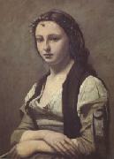 Jean Baptiste Camille  Corot Woman with a Pearl (mk05) china oil painting reproduction